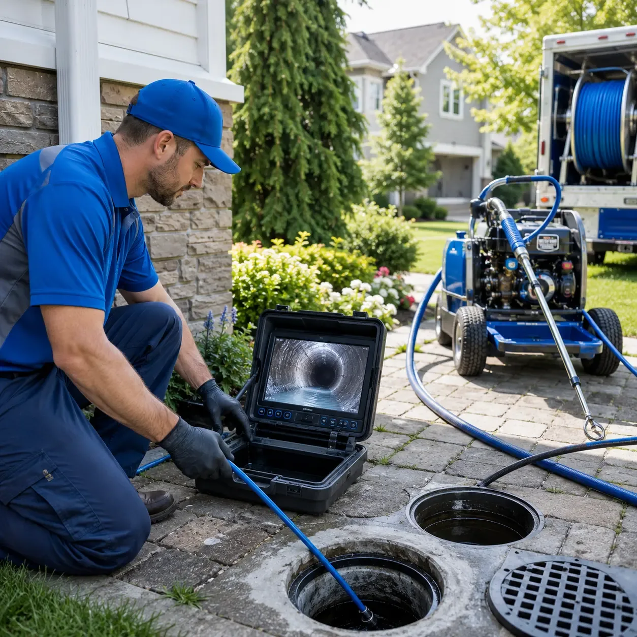 Outdoor drain cleaning professionals serving Houghton Lake, MI